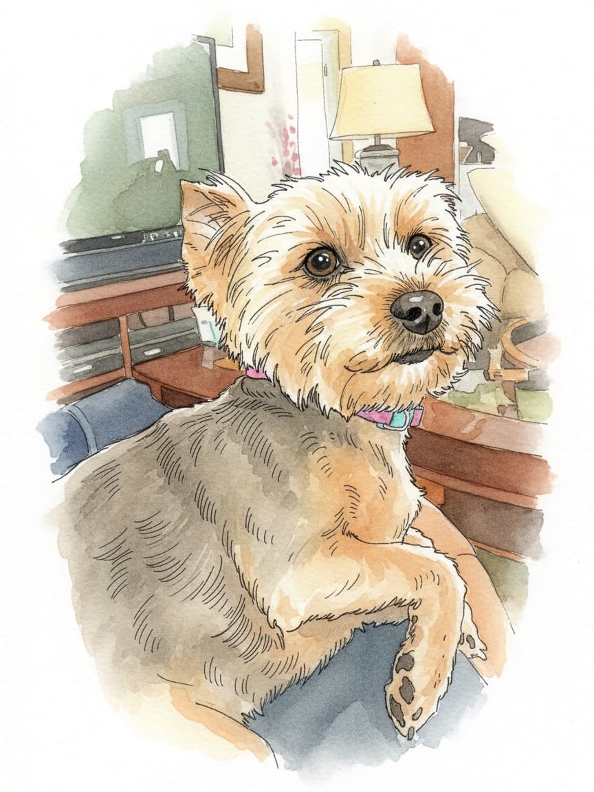 Yorkie sketch
